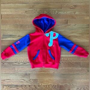 Philadelphia Phillies red and blue full zip hoodie
